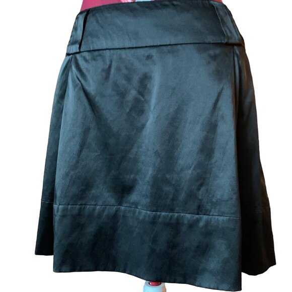 MOON COLLECTION - Black short mini A-line Inverted pleated skirt - medium - Picture 7 of 7